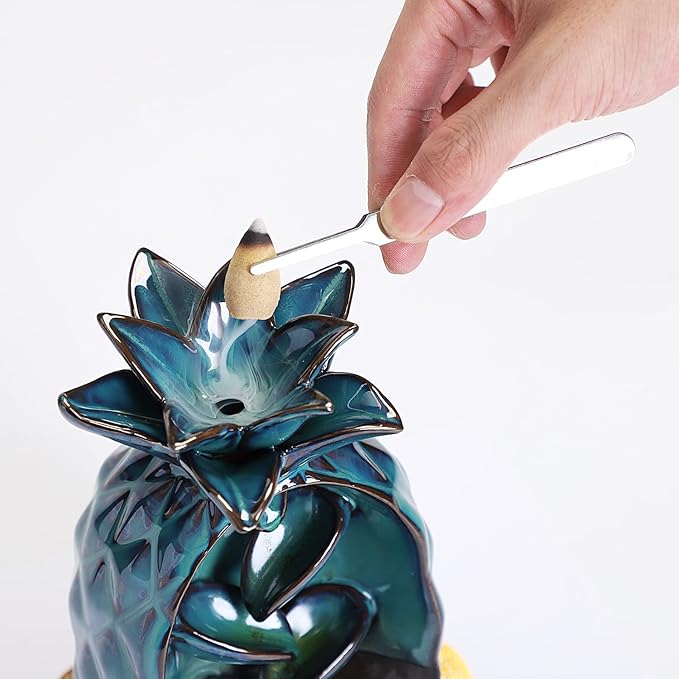 Ceramic Pineapple Incense Burner