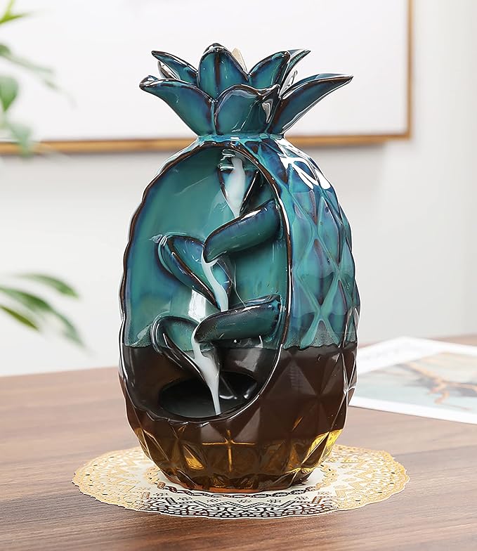 Ceramic Pineapple Incense Burner