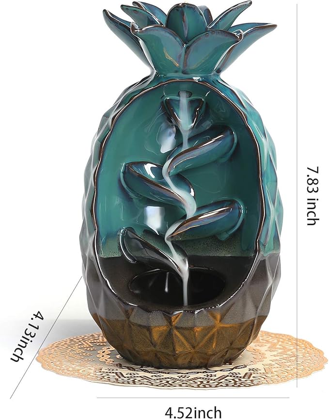 Ceramic Pineapple Incense Burner