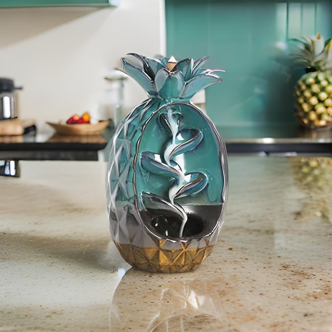 Ceramic Pineapple Incense Burner