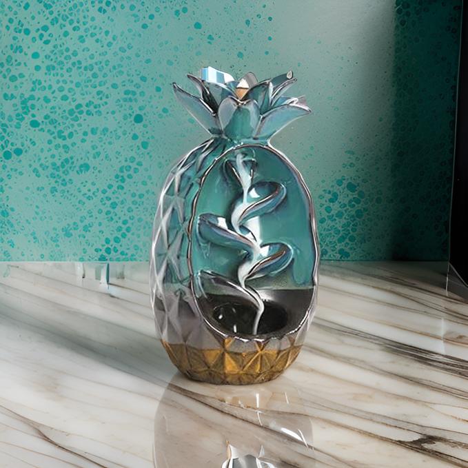 Ceramic Pineapple Incense Burner