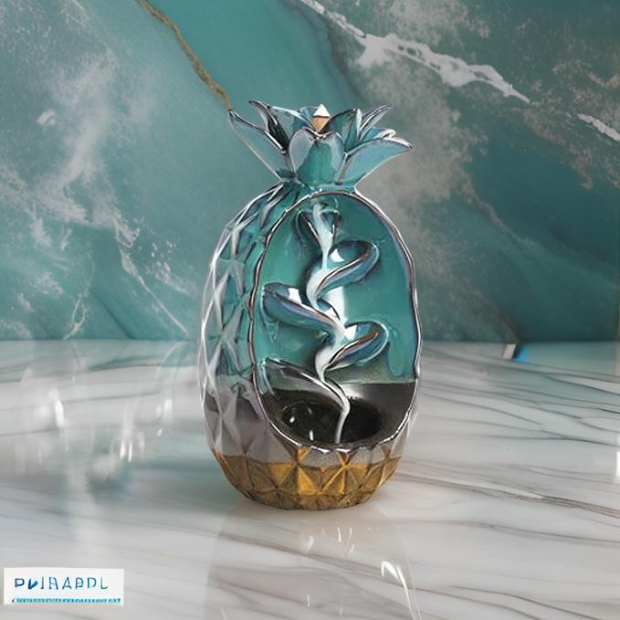 Ceramic Pineapple Incense Burner