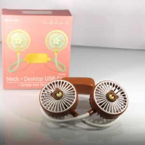 Hands-Free Neck Cooling Fan | 2-Speed Modes | USB-C Rechargeable